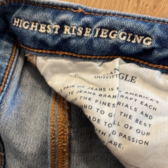 AMERICAN EAGLE Super Stretch X Highest Rise Jegging Jeans Size 8 Long - Picture 8 of 8